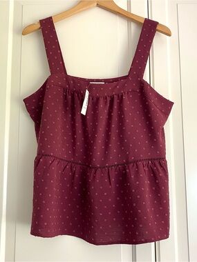 Reitmans Burgundy Tank Top